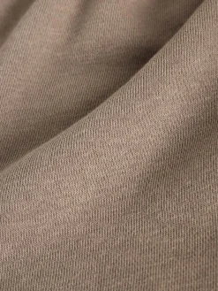 self. Mink Brown Wide Leg Joggers Online