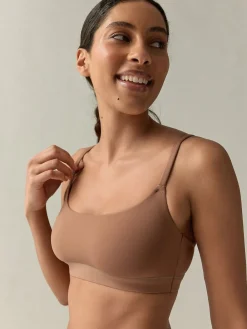 self. Bralette Bra Mocha Nude New