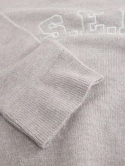 self. Knit Jumper Oatmeal Online