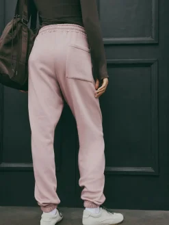 self. Cuffed Joggers Pink Online