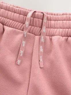 self. Pink Wide Leg Joggers Discount