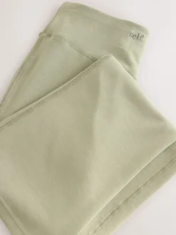 self. Kickflare Joggers Sage Green