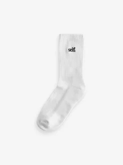 self. White 3 Pack Cushion Sole Lounge Ankle Socks 3 Pack Discount