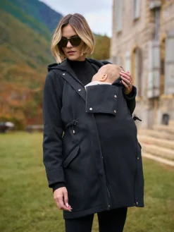 Seraphine Black 3 in 1 Maternity & Babywearing Premium Top Discount