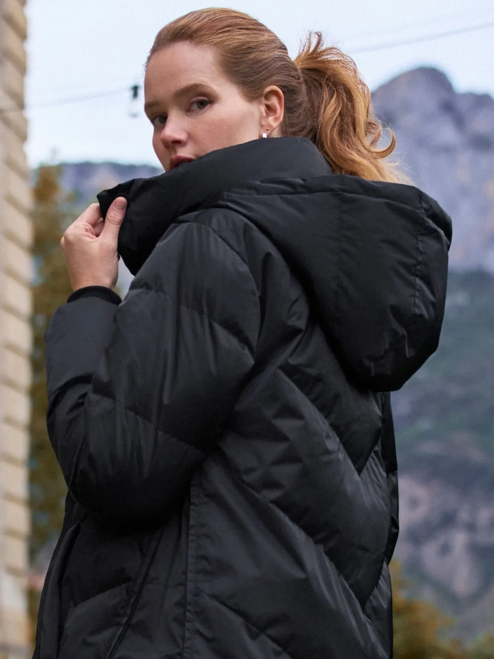 Seraphine Long 3-In-1 Maternity & Babywearing Puffa Coat Black Clearance