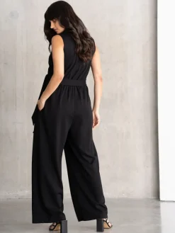 Seraphine Maternity Black Jumpsuit Hot