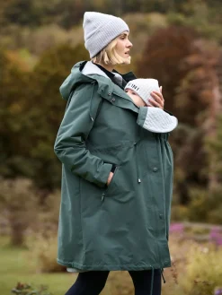 Seraphine Maternity Green Lightweight Parka Clearance
