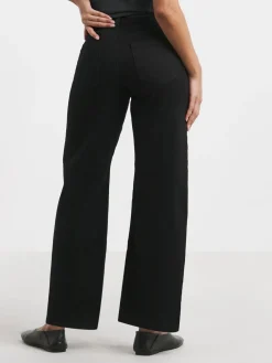 Simply Be 24/7 Wide Leg Jeans Black Sale