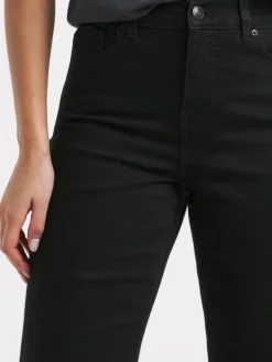 Simply Be 24/7 Wide Leg Jeans Black Sale