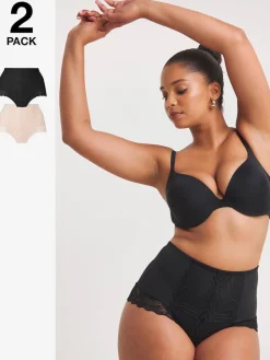 Simply Be Black Magisculpt Firm Control Briefs 2 Pack Best