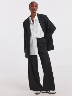 Simply Be Oversized Single Breasted Blazer Black Clearance