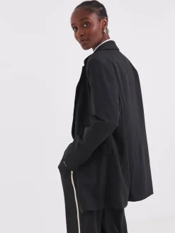 Simply Be Oversized Single Breasted Blazer Black Clearance