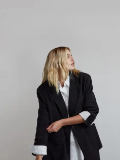 Simply Be Black Oversized Single Breasted Blazer Best