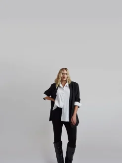 Simply Be Black Oversized Single Breasted Blazer Best