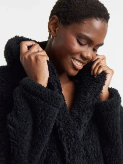 Simply Be Black Pretty Secrets Teddy Midi Gown Clearance