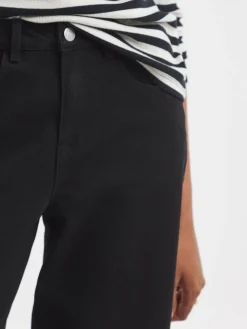 Simply Be Smart Tapered Barrel Jeans Black Sale