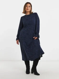 Simply Be Blue Supersoft Midi Dress Outlet