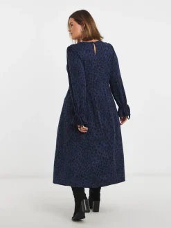 Simply Be Blue Supersoft Midi Dress Outlet