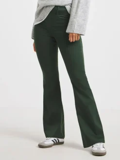 Simply Be Flared Pull On Jeggings Green Clearance