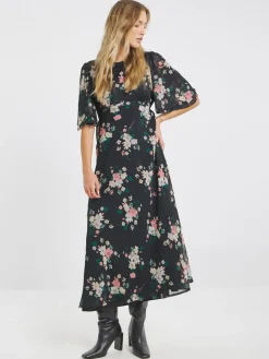 Simply Be Grey Georgette Maxi Dress Best