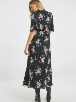 Simply Be Grey Georgette Maxi Dress Best