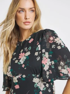 Simply Be Grey Georgette Maxi Dress Best