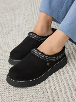 Skechers Keepsakes Lite Cozy Fest Slippers Black Outlet