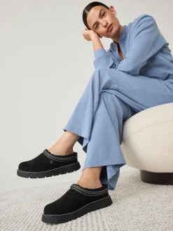 Skechers Keepsakes Lite Cozy Fest Slippers Black Outlet