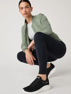 Skechers Black/ White BOBS Sport Squad Chaos Slip In Trainers Online