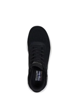 Skechers Black/ White BOBS Sport Squad Chaos Slip In Trainers Online
