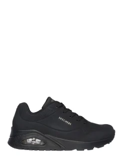 Skechers Womens Uno Wide Fit Trainers Black