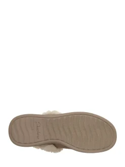 Skechers Slip Ins Cozy Escape Slippers Brown Suede Hot