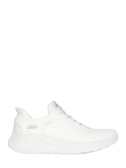Skechers Chalk White BOBS Sport Squad Chaos Slip In Trainers Sale