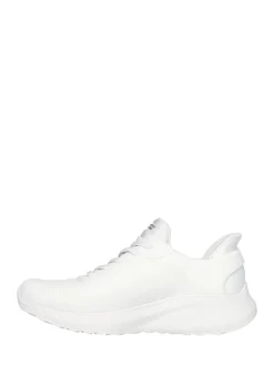 Skechers Chalk White BOBS Sport Squad Chaos Slip In Trainers Sale