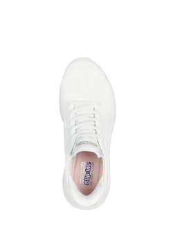 Skechers Chalk White BOBS Sport Squad Chaos Slip In Trainers Sale