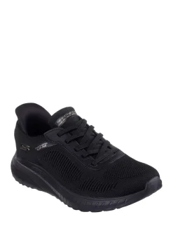 Skechers Coal Black BOBS Sport Squad Chaos Slip In Trainers