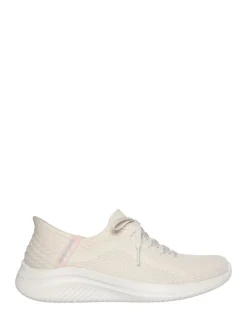 Skechers Natural White Slip-ins: Ultra Flex 3.0 Brilliant Trainers Best
