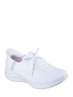 Skechers White Slip-ins: Ultra Flex 3.0 Brilliant Trainers New