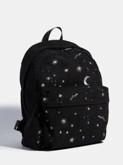 Skinnydip Black Celestial Silver Cord Backpack Best