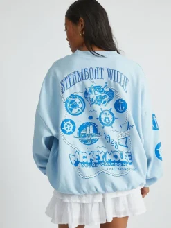 Skinnydip Blue Whatever Sweatshirt Clearance