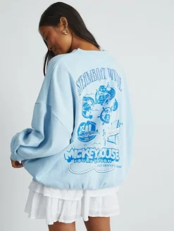 Skinnydip Blue Whatever Sweatshirt Clearance