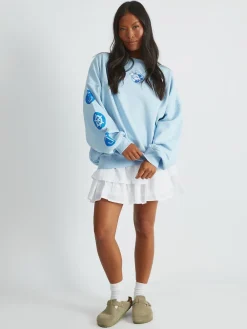 Skinnydip Blue Whatever Sweatshirt Clearance