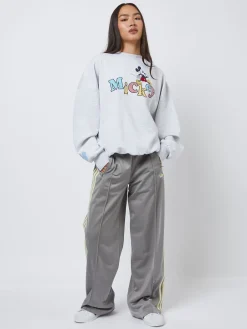 Skinnydip Grey Disney Mickey Gingham Sweatshirt Hot