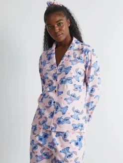Skinnydip Pink Disney Stitch Pyjamas Set in Pink Clearance