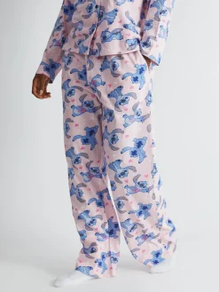 Skinnydip Pink Disney Stitch Pyjamas Set in Pink Clearance