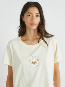 Skinnydip Pink Miffy x Cloud Night Dress in Ecru Sale