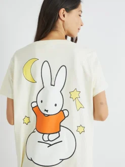 Skinnydip Pink Miffy x Cloud Night Dress in Ecru Sale