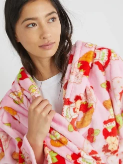 Skinnydip Pink Strawberry Shortcake x Pink Dressing Robe Sale