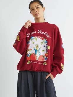 Skinnydip Red Peter Rabbit x Berry Cute Sweatshirt