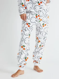 Skinnydip White Miffy x Cherry Fleece Pyjamas Set